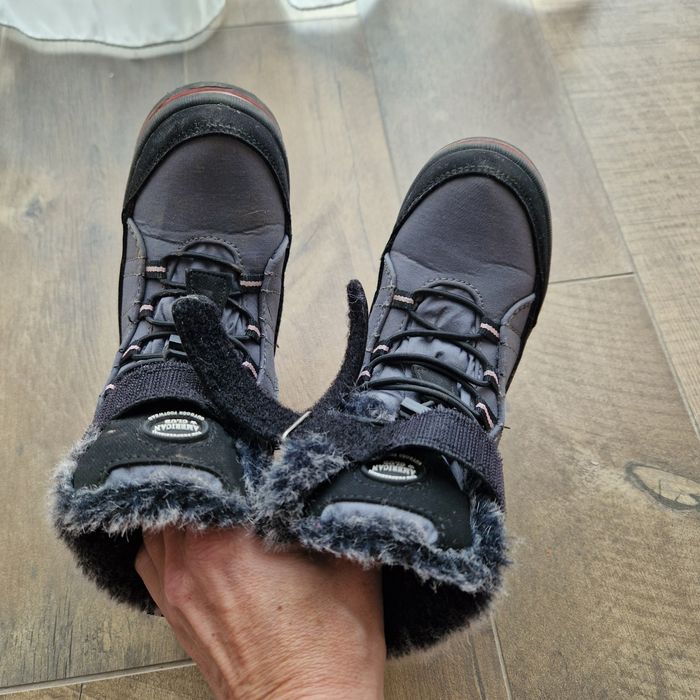 Зимові черевики термо чобітки для дівчинки 27 р. 17 см American club ч