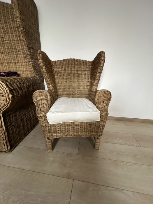Fotel rattanowy dziecięcy Riviera Maison