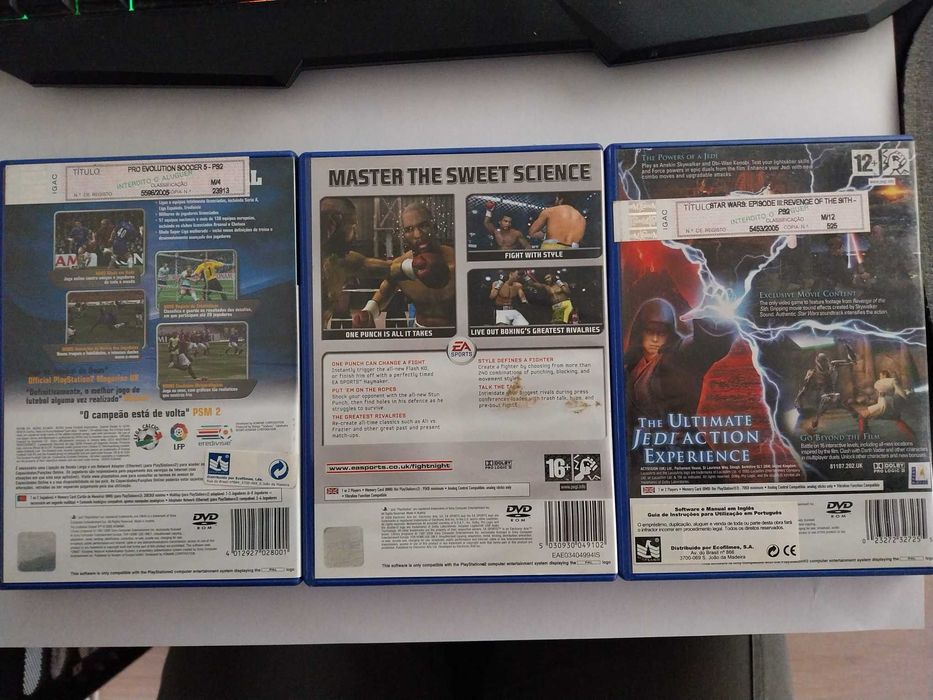 Jogos Playstation 2 originais.