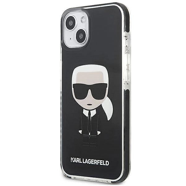Etui Karl Lagerfeld Iconik Karl na iPhone 13 mini - czarne