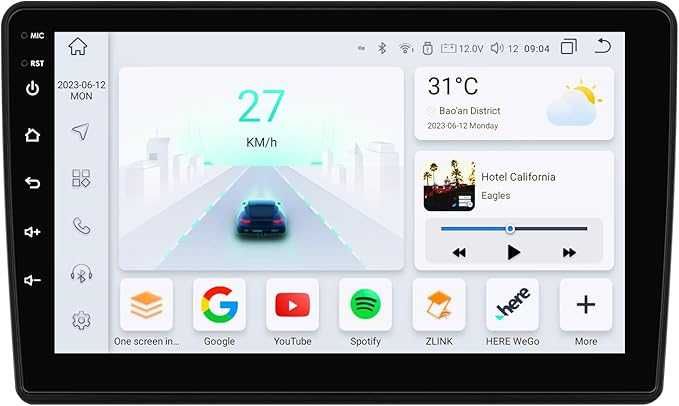Radio samochodowe system Android 13 9-calowy 8rdzeniowy ekran dotykowy