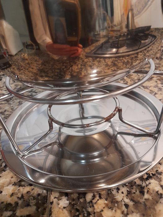Panela fondue de inox
