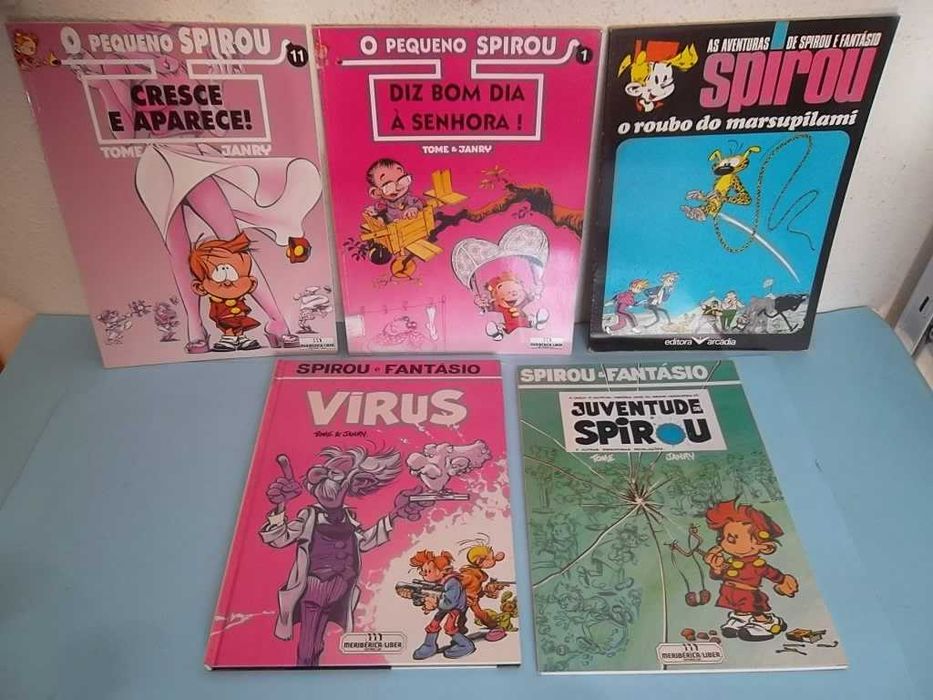 SPIROU - BD edição portuguesa Meribérica, Publica, Arcádia, Asa, etc