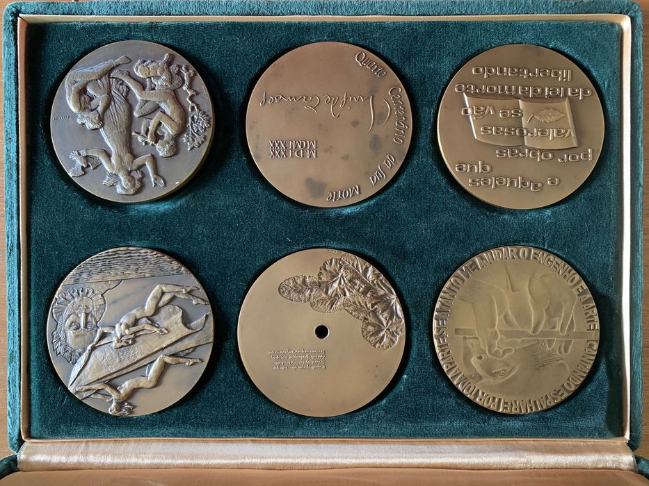 6 medalhas comemorativas - IV Centenário da morte de Luís de Camões