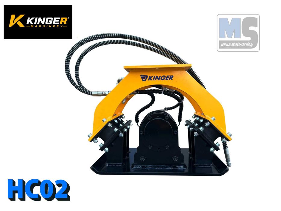 Zagęszczarka hydrauliczna płytowa do minikoparki 2-4t CAT Kubota JCB Bobcat Yanmar Takeuchi KINGER HC02