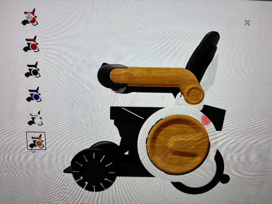 Cadeira de rodas elétrica com elevação e avanço do assento