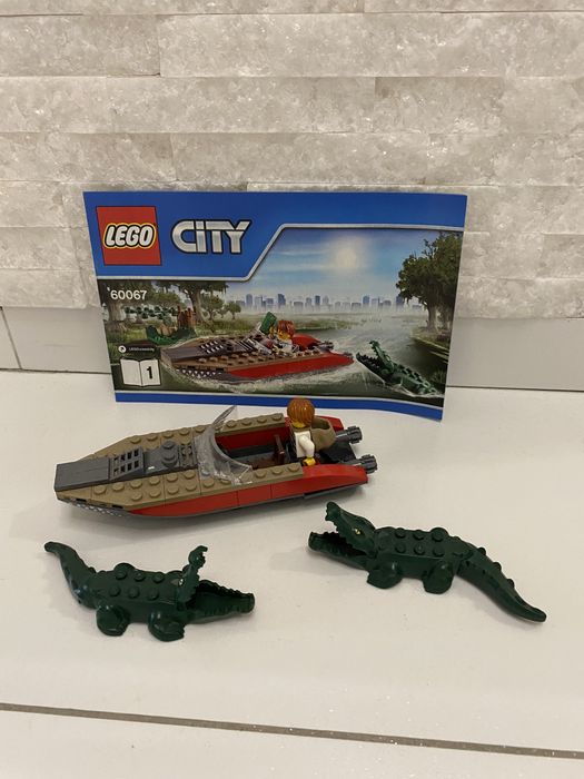60067 Lego city łodka krokodyle