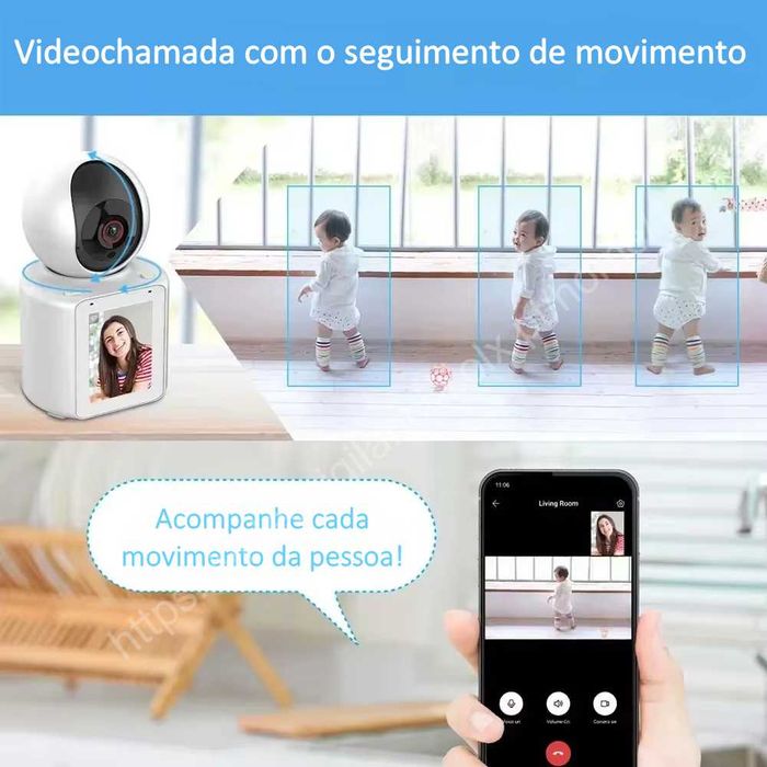 Câmara Rotativa ‼️ WiFi ‼️ FullHD ‼️ Videochamada ‼️ Ecrã 2.8 polegada