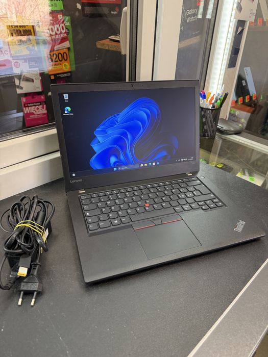 Laptop biznesowy Lenovo ThinkPad T470, 16GB, 512GB, i5 + zasilacz