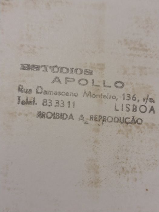 Autografo Fotografia de António Calvário Con  dedicatória 24 cm 1971