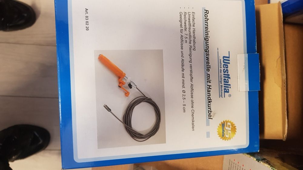 Kołowrotek do spirali kanalizacyjnej