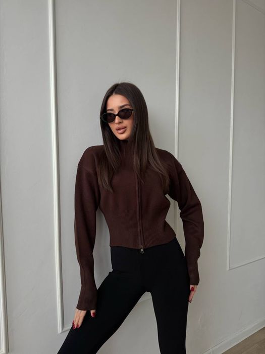 Кардиган укорочений  на блискавці