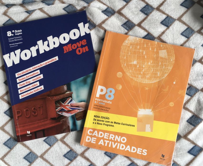 Caderno de Atividades 8.º ano: P8(Português) e Move On 8