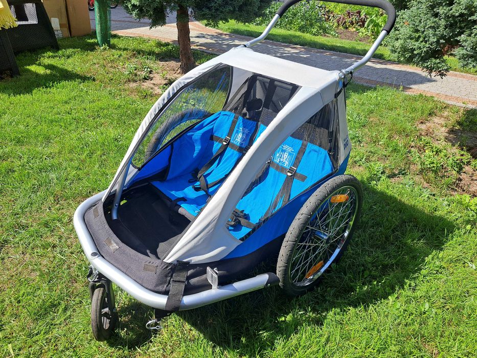 Przyczepka rowerowa XLC DUO 2 Niebieska