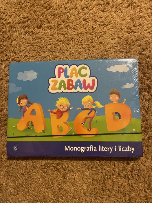 Plac zabaw. Monografia litery i liczby. Sześciolatek. Pięciolatek. Box. Komplet.  Folia