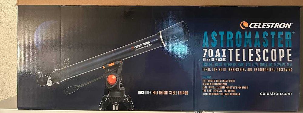 Celestron AstroMaster 70AZ Refractor Telescope