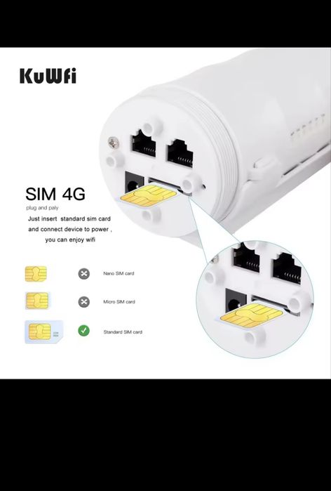 Zewnętrzny router 4G LTE KuWFi IP67