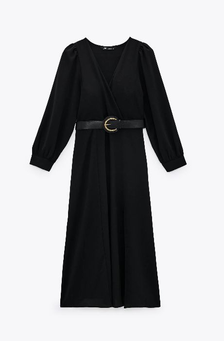 ZARA Zjawiskowa SUKIENKA z podkreślonymi ramionami XS S M L XL