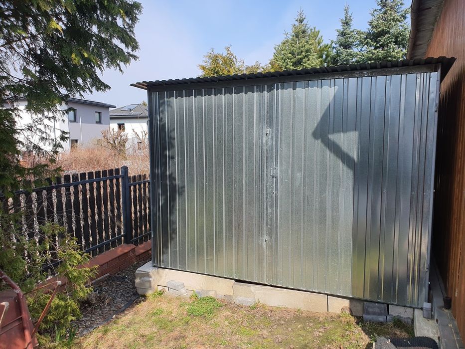 Garaż blaszany 3x5 ocynkowany  jak nowy gatunek 1