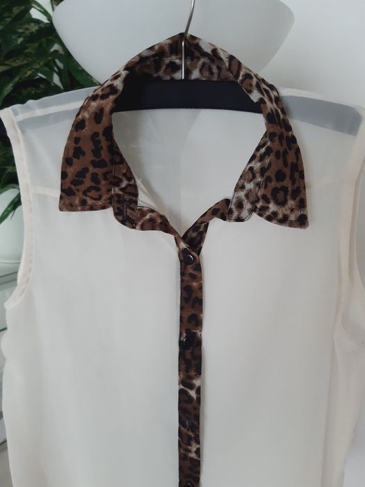 SELECT elegancka bluzka koszula biurowa mgiełka M 38