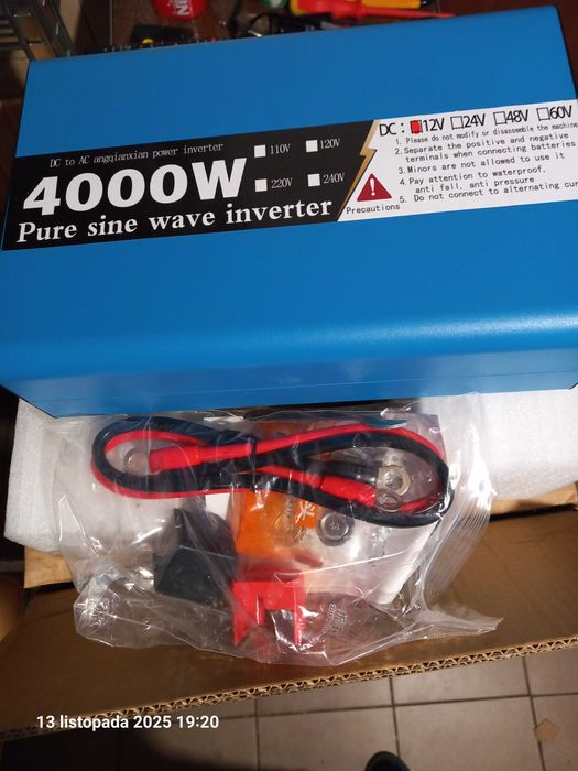 Awaryjny zestaw zasilania czysty sinus