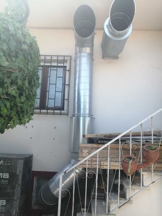 Material de exaustão para churrasqueira