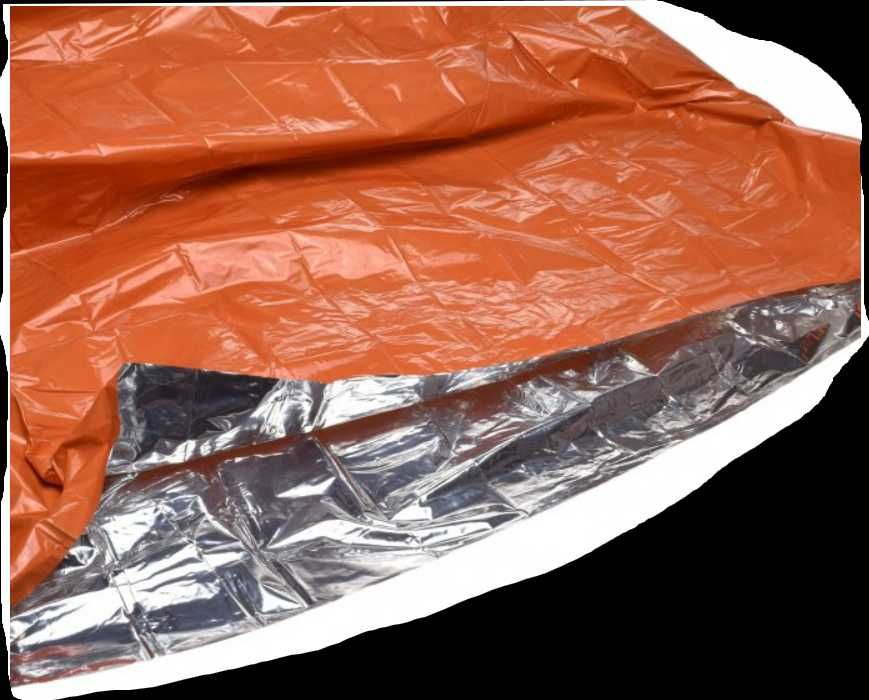 Awaryjny  Śpiwór Ratunkowy BIVI Koc Awaryjny Worek Survival + Gwizdek