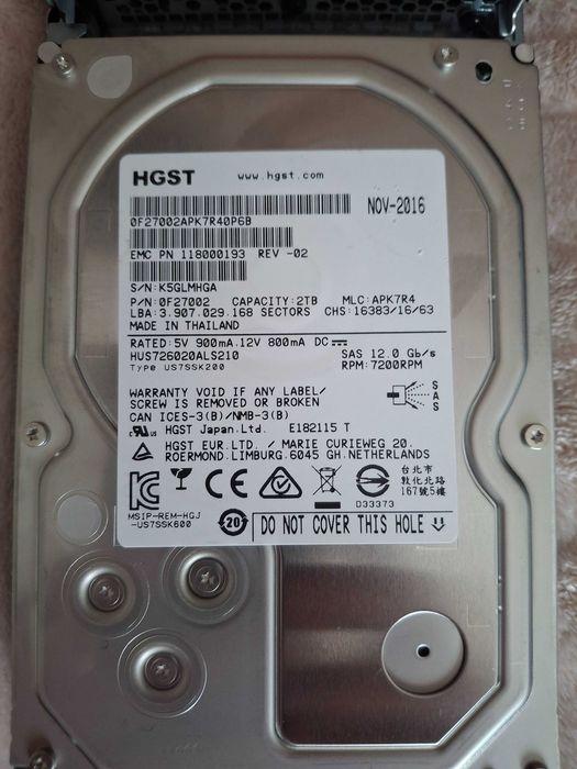 Disco sas de 2tb e 4tb64309990562946124