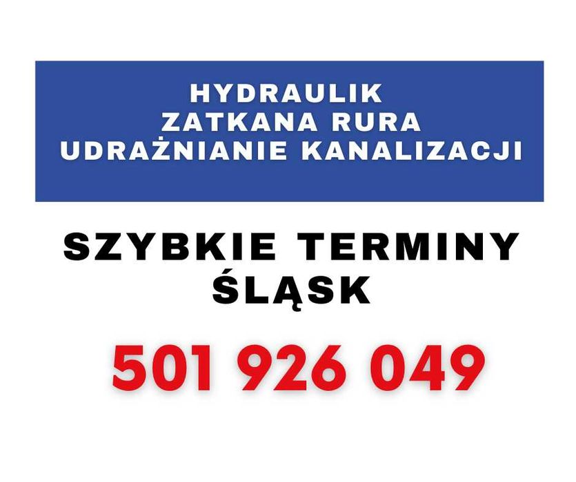 Hydraulik zatkana rura udrażnianie kanalizacji SZYBKIE TERMINY Śląsk
