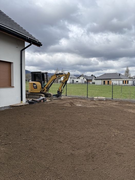 Uslugi koparką roboty ziemne kompleksowe transport wozidlo koparka