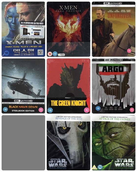 Оригінальні імпортні 4K UltraHD та Blu-ray Steelbook релізи
