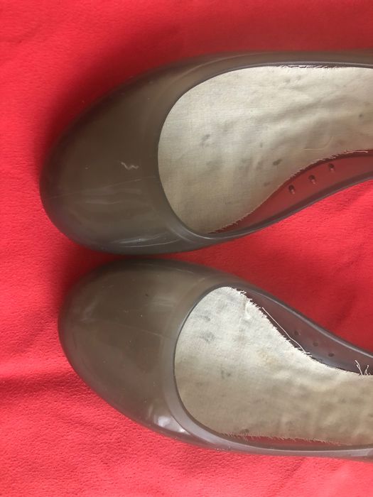 BALERINY guma szare przezroczyste r.39 jak Zaksy Meliski Croksy