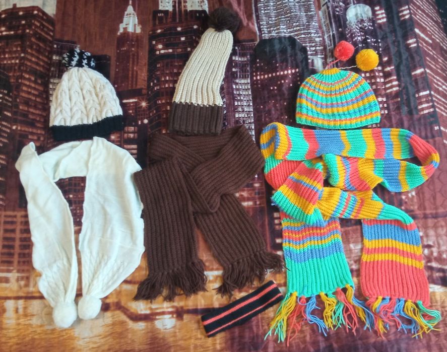 Шапка зимова, весна-осінь, літня, панамка, шарф, 0,6 - 10 років