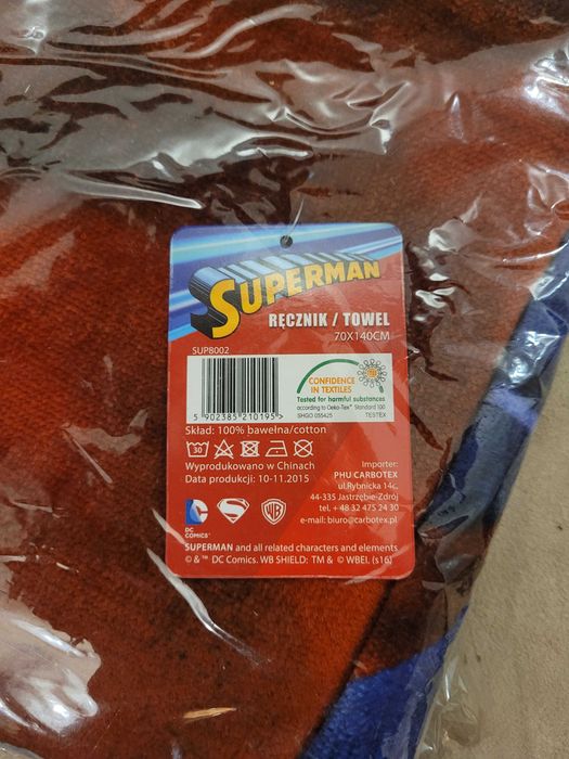 ręcznik superman carbotex