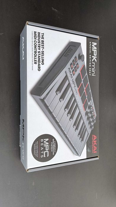 Akai MPK Mini MK3 Grey – Controlador MIDI 25 Teclas + 8 Pads