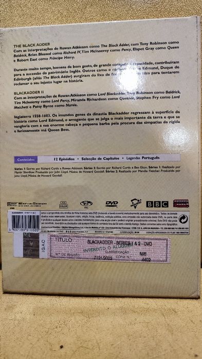 BlackAdder season 1 e 2 - dvd