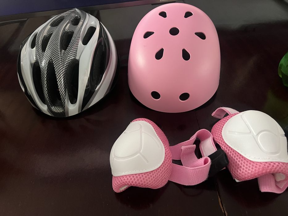 Capacete adulto e de crianca
