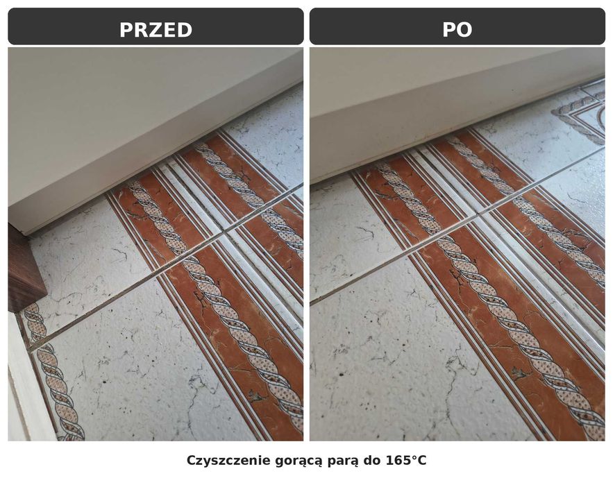 Czyszczenie suchą parą 165°C | Materace | Fugi | Łazienki | Sanok