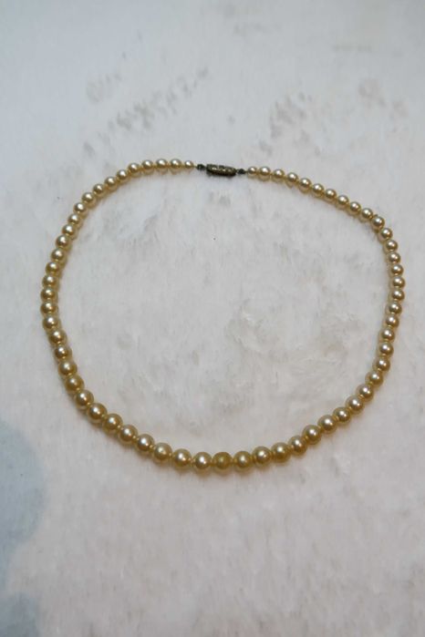 Naszyjnik perły perełki vintage stare retro Anglia lata 70s 80s 22