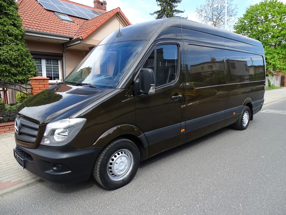 Mercedes-Benz Sprinter 313 CDI -130 koni ,MAX ,L4 H2 ,klimatyzacja ,max długi - max wysoki,  paka 4.30 metra .brązowy kolor, stan batrdzo ładny.