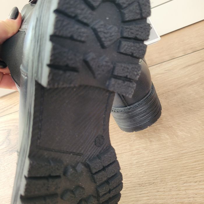 Botki damskie sztyblety r.38 Nowe eko-skóra  czarne