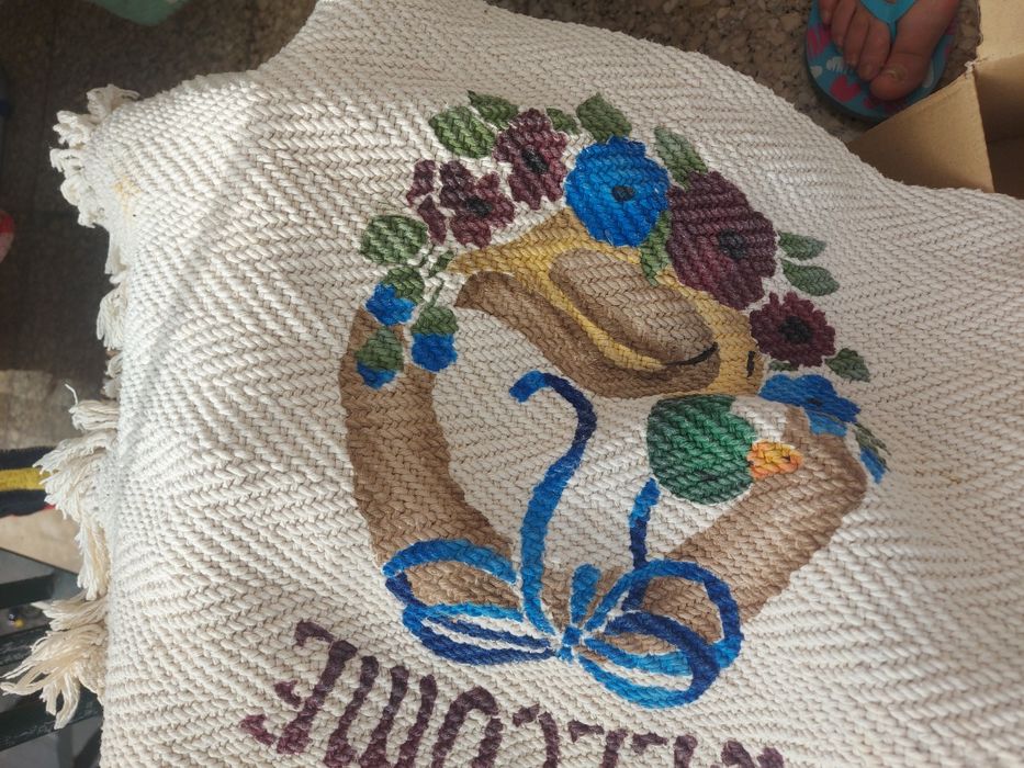 Tapete decorativo pintado à mão do Brasil