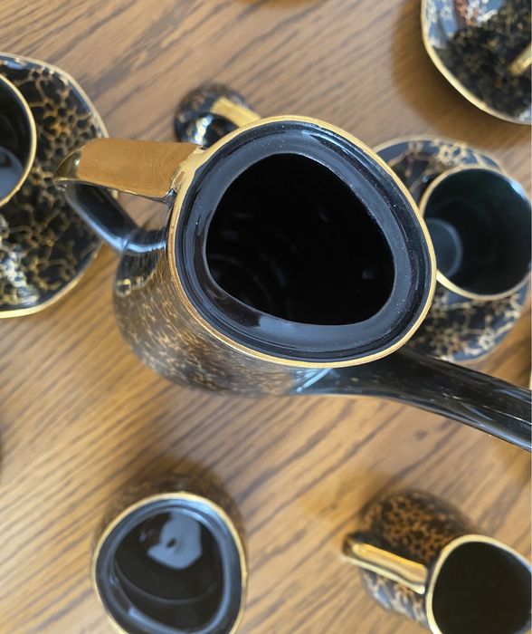 Serwis kawowy marmurek  Iza Chodzież prl