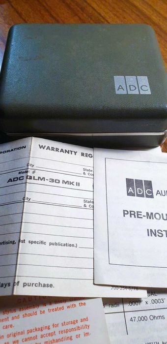 Headshell com Célula e Agulha da Audio Dynamics