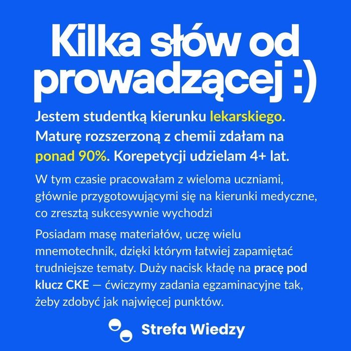 Korepetycje z Chemii Online - Chemia Matura 2026 < -- KLIKNIJ :)