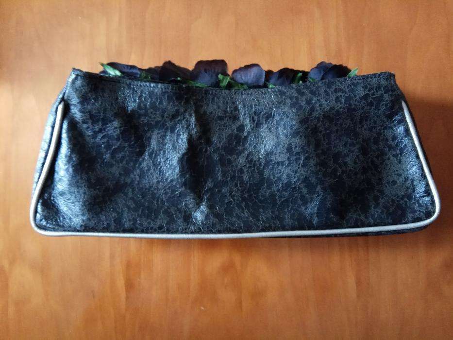 Bolsa de toilette em pele marmoreada