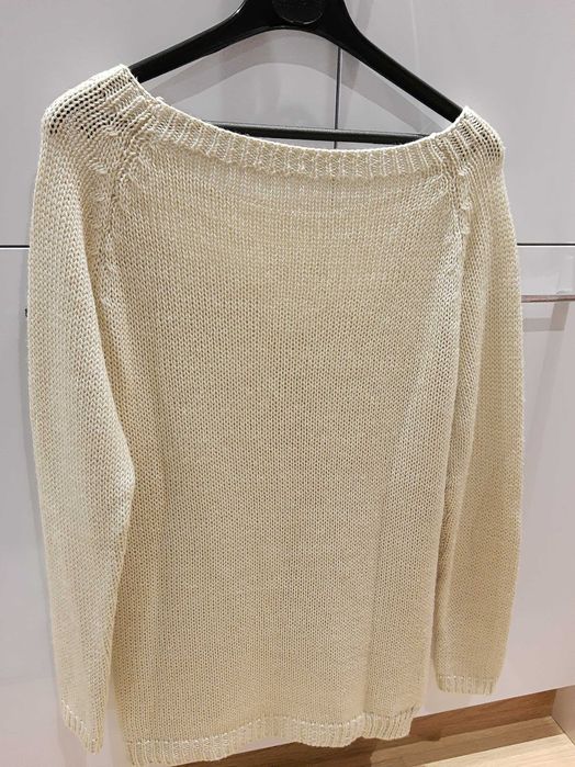 Beżowy sweter damski S