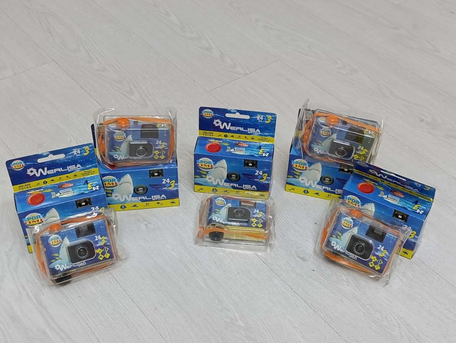 Máquinas fotográficas descartáveis aquáticas com rolo 27 fotos