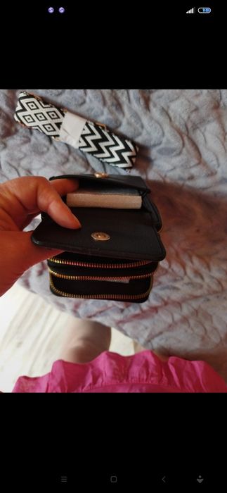 Portfel na pasku parcianym