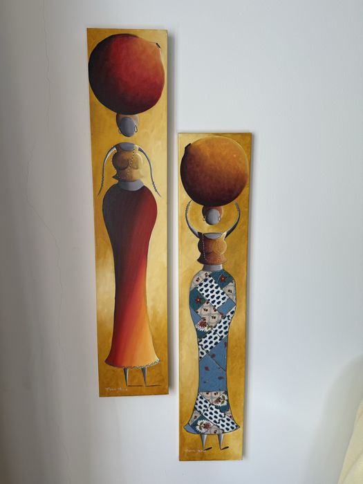 Quadros Originais Assinados – Márcio Bahia (Conjunto de 2)